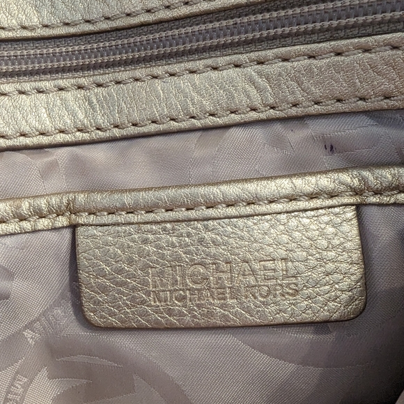 Michael Kors Gold Bag Purse Good Condition - Picture 3 of 5